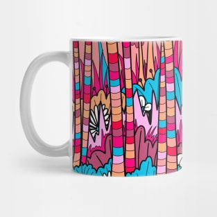 The Red And Blue Forest Mug